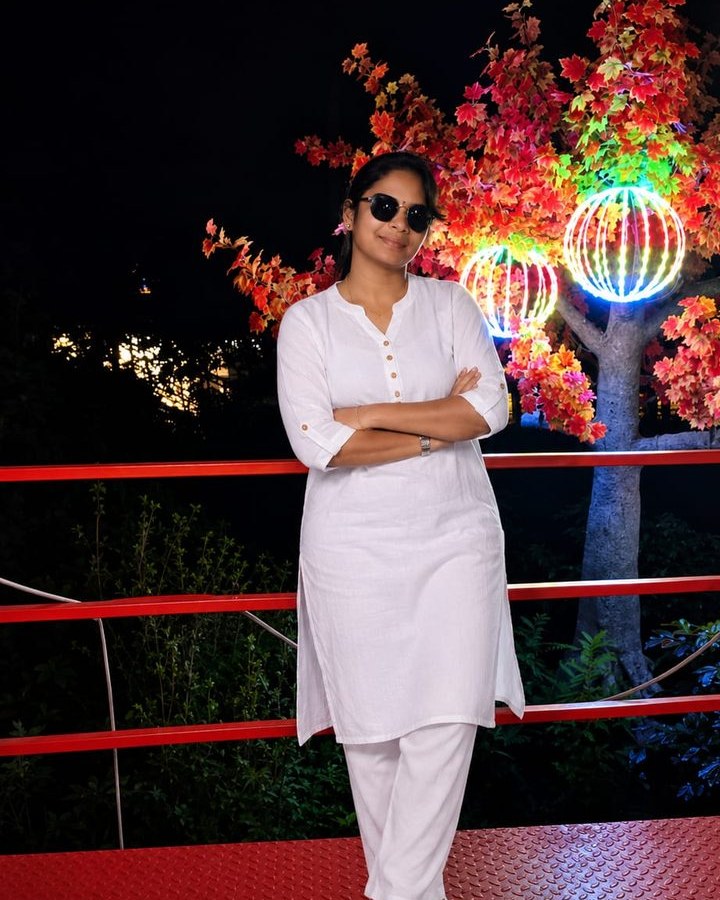 Karthika, yoga teacher at Happy Yogis Yoga Centre, New Perungalathur